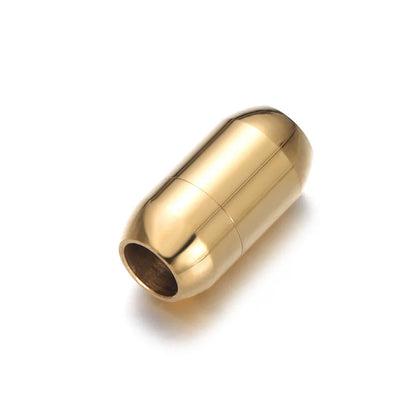 Stainless Steel 3mm-8mm Round Magnetic Clasps Leather Bracelet Magnet Lace Buckle Necklace DIY Jewelry Making Accessories