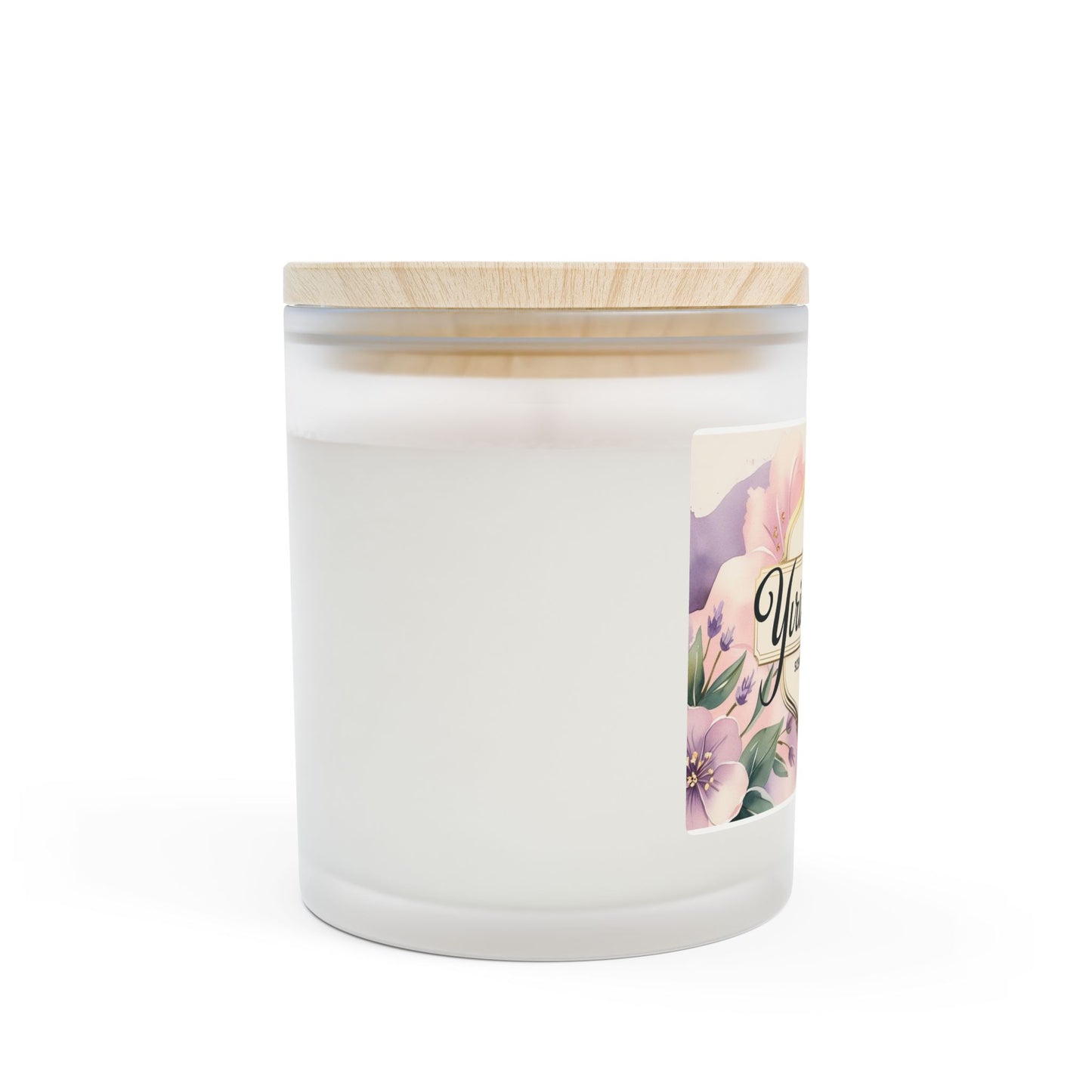 Frosted Glass Candle with Floral Design, Scented Home Decor, Aromatherapy Gift, Eco-friendly Soy Wax Candle, Perfect for Relaxation, [...]