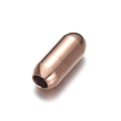 Stainless Steel 3mm-8mm Round Magnetic Clasps Leather Bracelet Magnet Lace Buckle Necklace DIY Jewelry Making Accessories