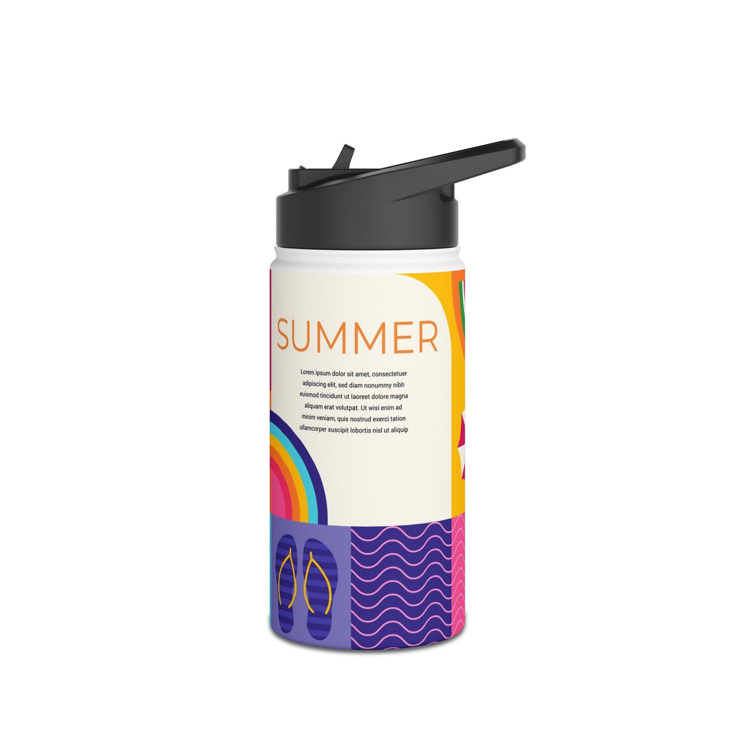 Stainless Steel Water Bottle, Standard Lid