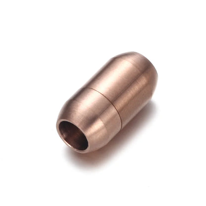 Stainless Steel 3mm-8mm Round Magnetic Clasps Leather Bracelet Magnet Lace Buckle Necklace DIY Jewelry Making Accessories